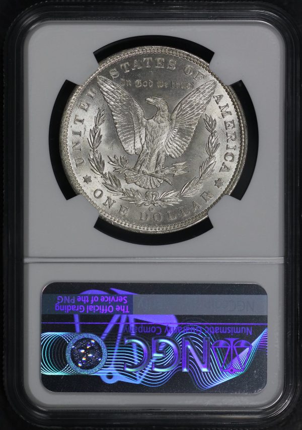 Reverse of this 1885-O Morgan Dollar NGC MS-65