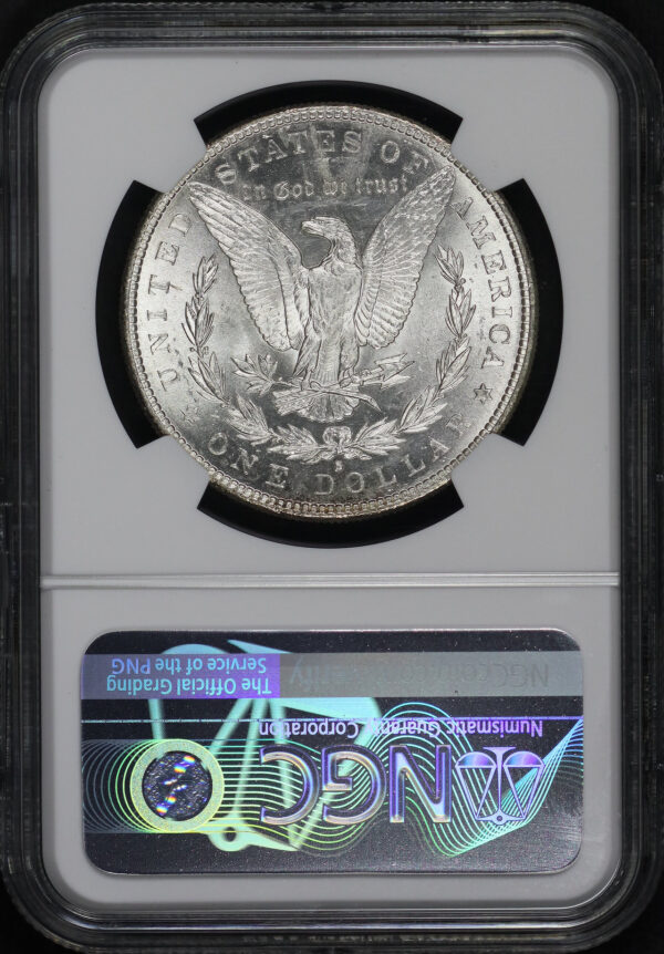 Reverse of this 1885-S Morgan Dollar NGC MS-62