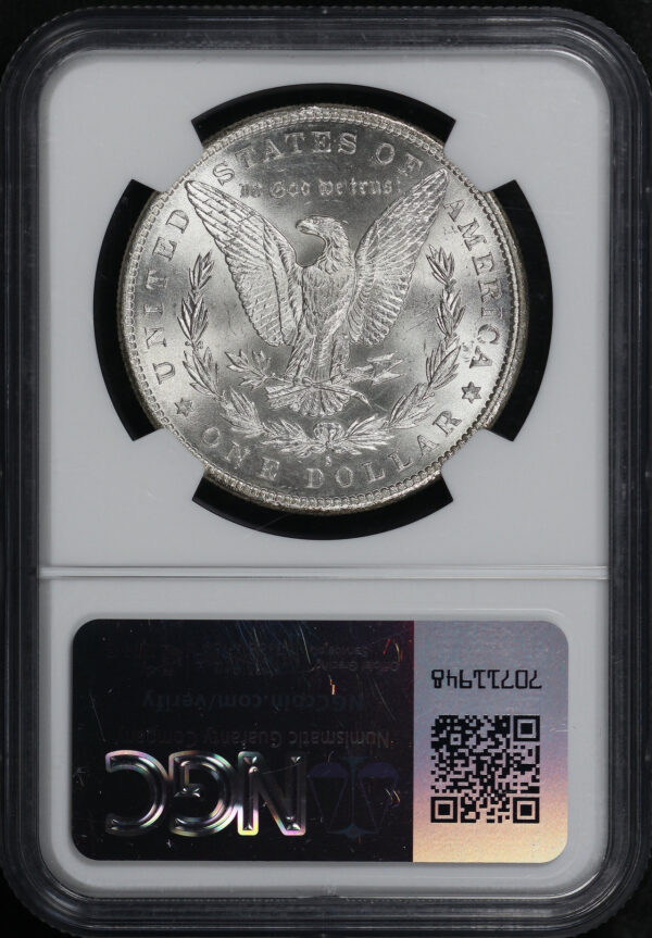 Reverse of this 1885-S Morgan Dollar NGC MS-62