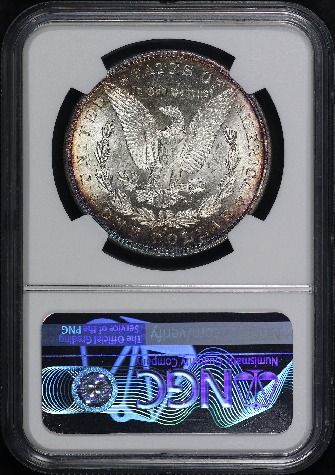 Reverse of this 1885-S Morgan Dollar NGC MS-63