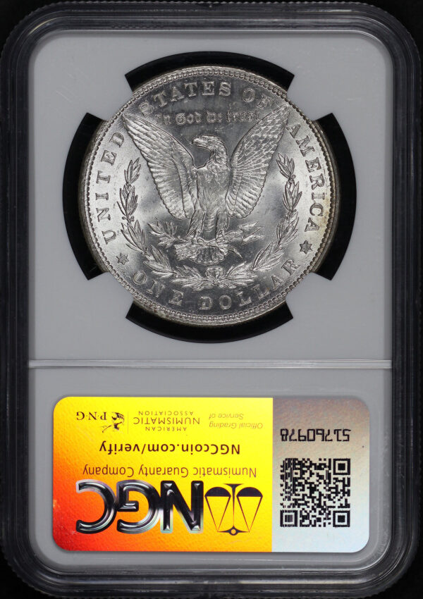 Reverse of this 1886 Morgan Dollar NGC MS-61