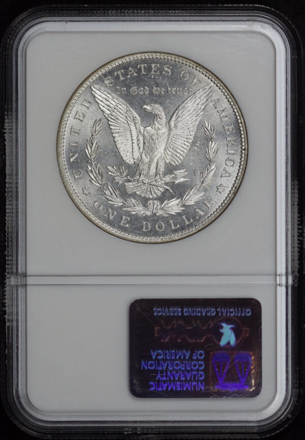 Reverse of this 1886 Morgan Dollar NGC MS-61