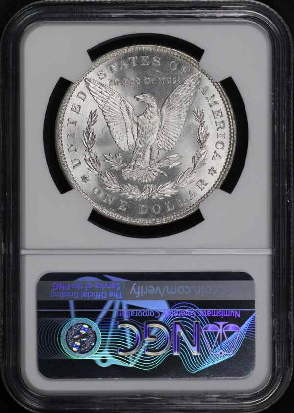 Reverse of this 1886 Morgan Dollar NGC MS-64
