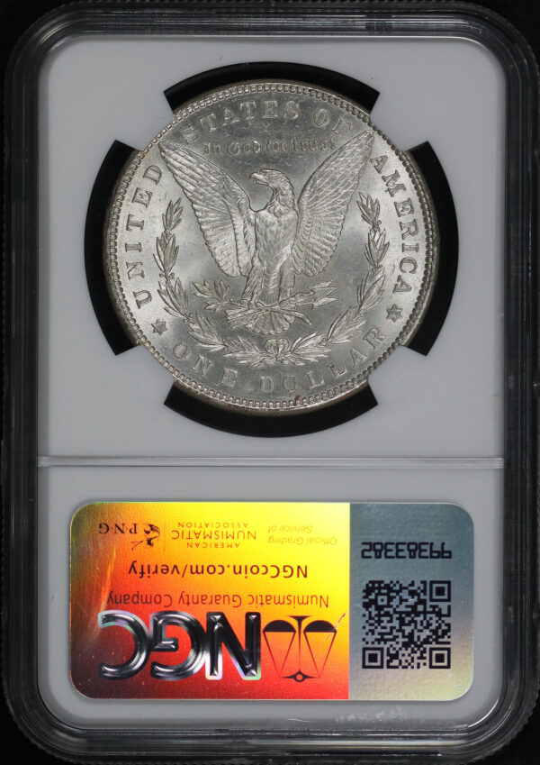 Reverse of this 1886 Morgan Dollar NGC MS-64