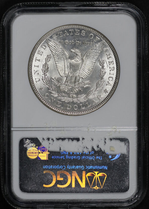 Reverse of this 1886 Morgan Dollar NGC MS-64