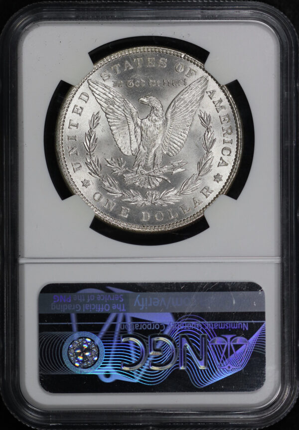 Reverse of this 1886 Morgan Dollar NGC MS-65