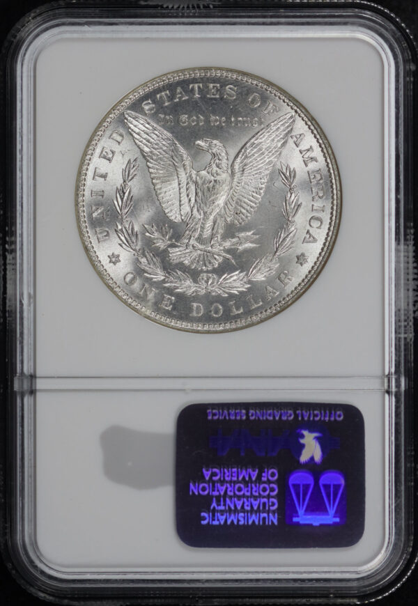 Reverse of this 1886 Morgan Dollar NGC MS-65