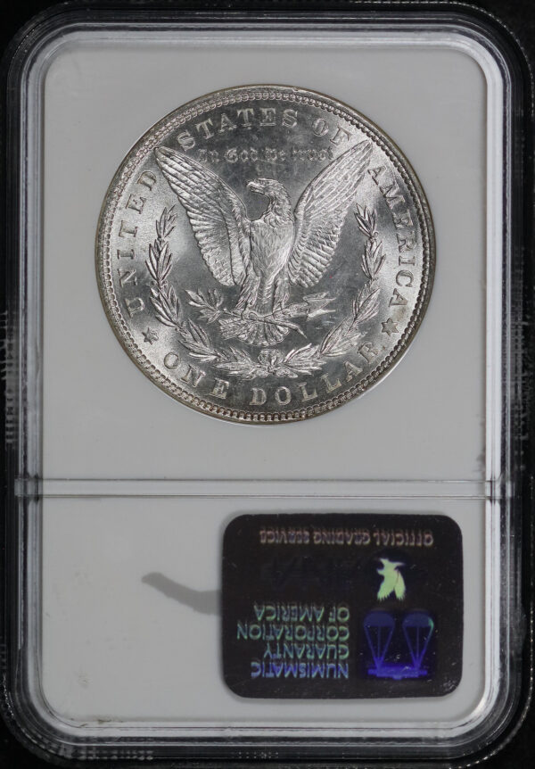 Reverse of this 1886 Morgan Dollar NGC MS-65