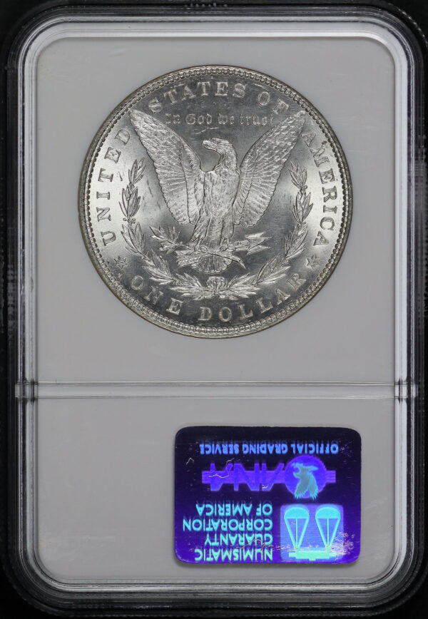 Reverse of this 1886 Morgan Dollar NGC MS-65