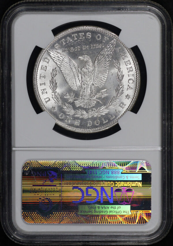Reverse of this 1886 Morgan Dollar NGC MS-66