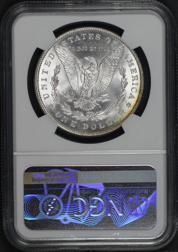 Reverse of this 1886 Morgan Dollar NGC MS-68