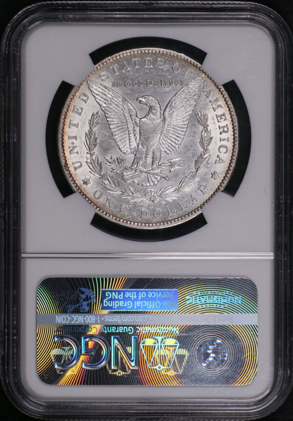 Reverse of this 1886-O Morgan Dollar NGC AU-50