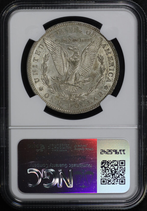 Reverse of this 1886-O Morgan Dollar NGC AU-50