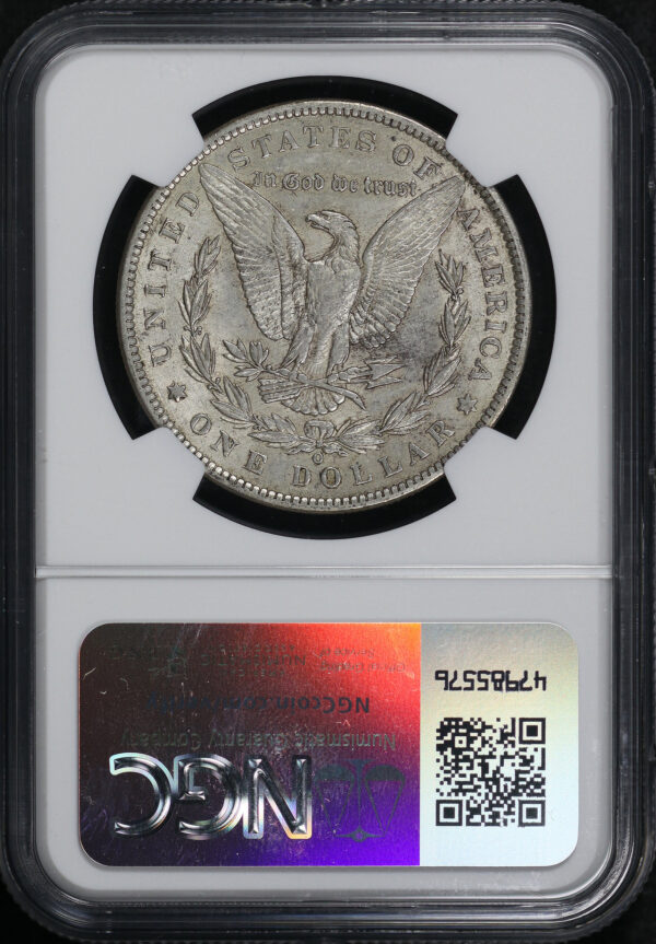 Reverse of this 1886-O Morgan Dollar NGC AU-53