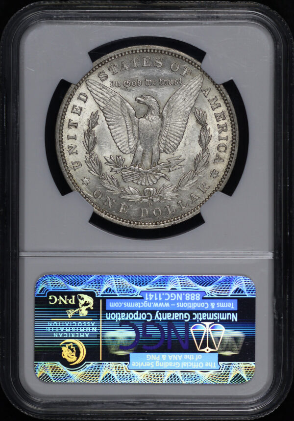 Reverse of this 1886-O Morgan Dollar NGC AU-58