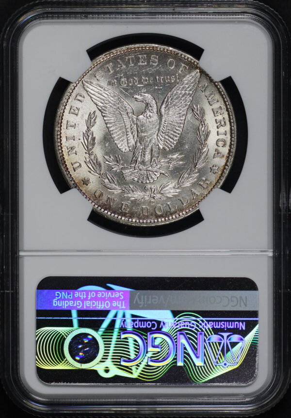 Reverse of this 1886-O Morgan Dollar NGC AU-58