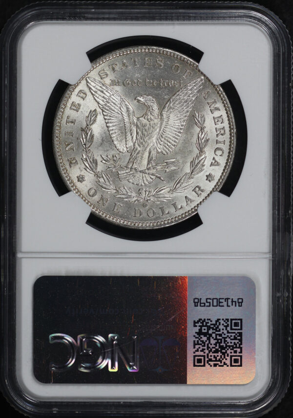 Reverse of this 1886-O Morgan Dollar NGC MS-60