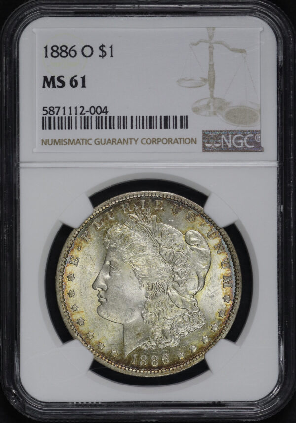 Obverse of this 1886-O Morgan Dollar NGC MS-61