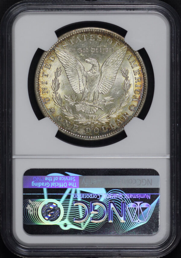 Reverse of this 1886-O Morgan Dollar NGC MS-61