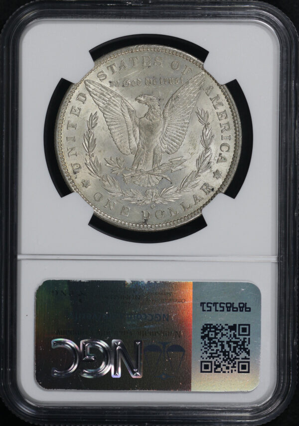 Reverse of this 1886-O Morgan Dollar NGC MS-61