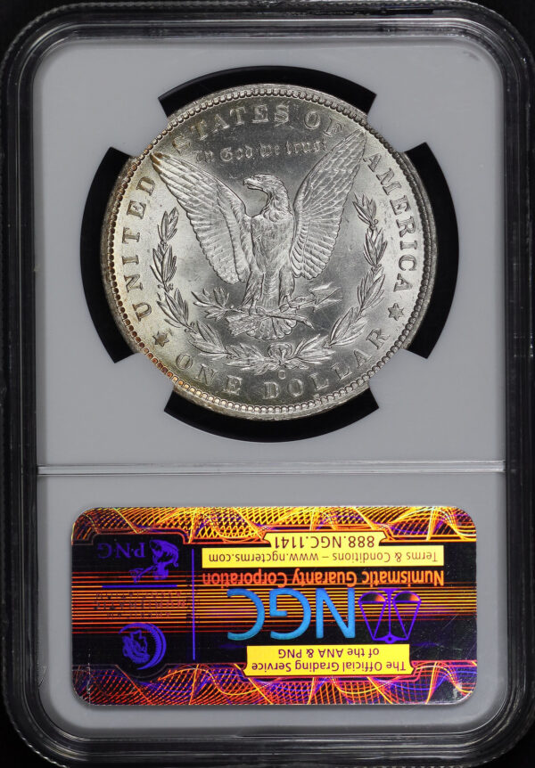 Reverse of this 1886-O Morgan Dollar NGC MS-62