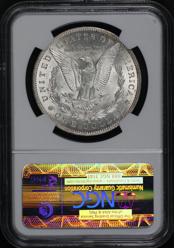 Reverse of this 1886-O Morgan Dollar NGC MS-62