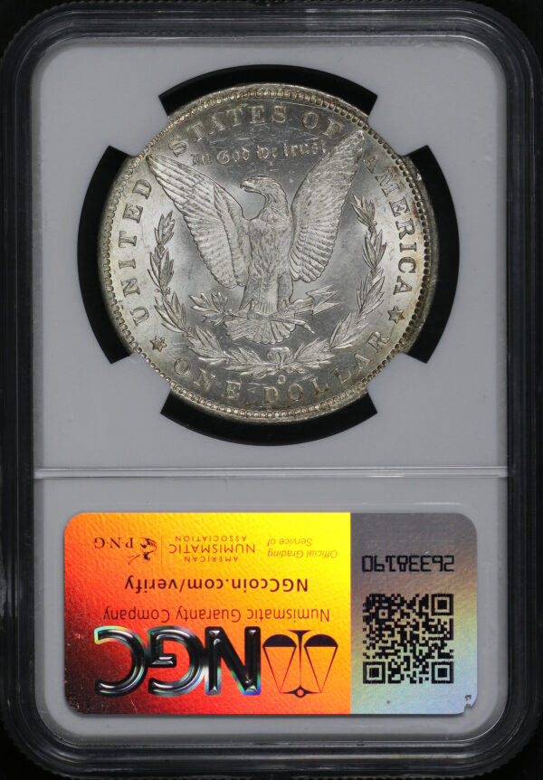 Reverse of this 1886-O Morgan Dollar NGC MS-62