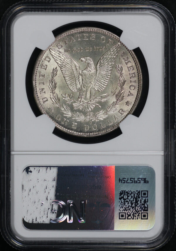 Reverse of this 1886-O Morgan Dollar NGC MS-62