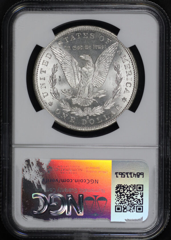 Reverse of this 1886-S Morgan Dollar NGC MS-63