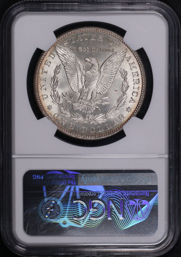 Reverse of this 1887 Morgan Dollar NGC MS-63