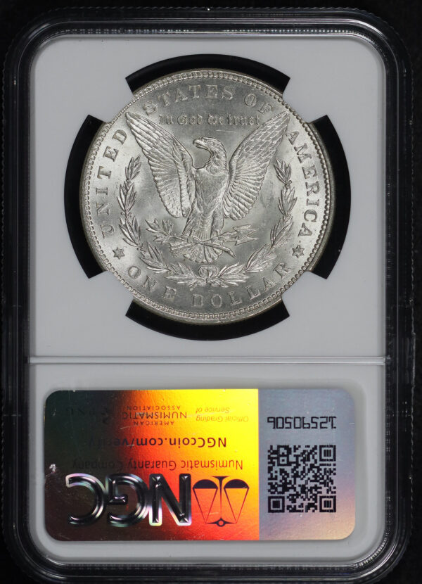 Reverse of this 1887 Morgan Dollar NGC MS-63