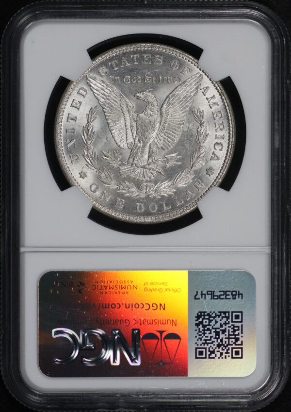 Reverse of this 1887 Morgan Dollar NGC MS-63