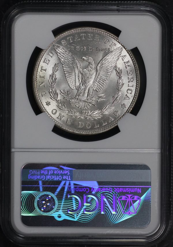 Reverse of this 1887 Morgan Dollar NGC MS-65