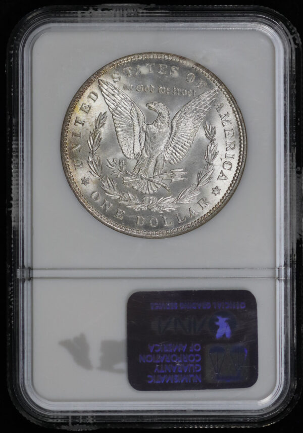 Reverse of this 1887 Morgan Dollar NGC MS-65