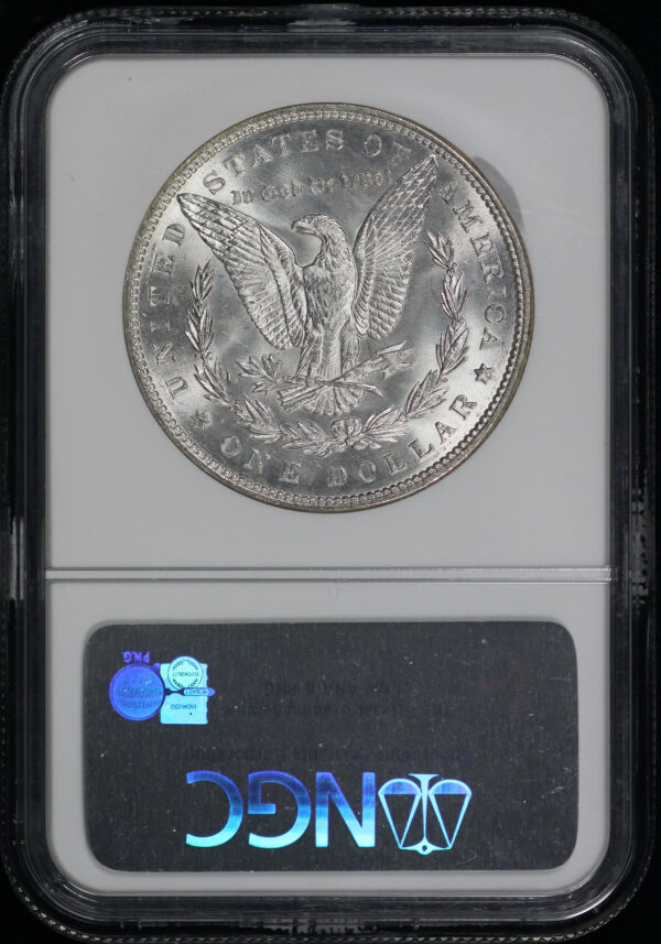 Reverse of this 1887 Morgan Dollar NGC MS-65