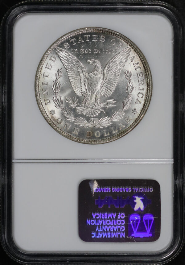 Reverse of this 1887 Morgan Dollar NGC MS-65
