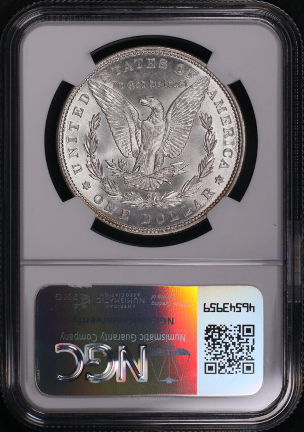 Reverse of this 1887 Morgan Dollar NGC MS-67