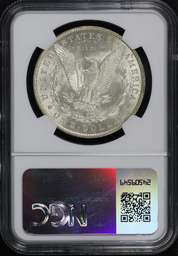 Reverse of this 1887-O Morgan Dollar NGC MS-60