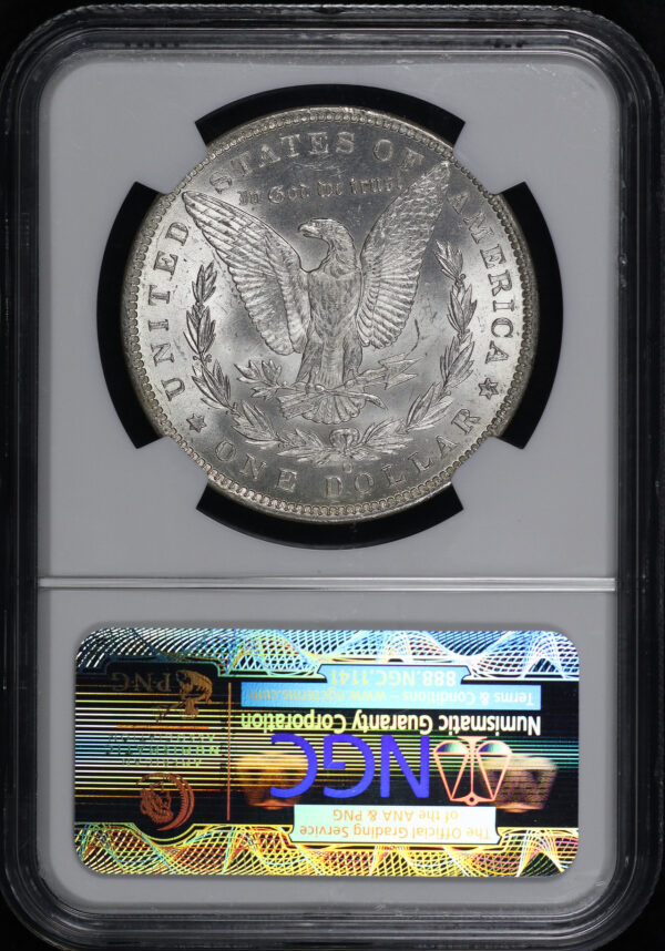 Reverse of this 1887-O Morgan Dollar NGC MS-63
