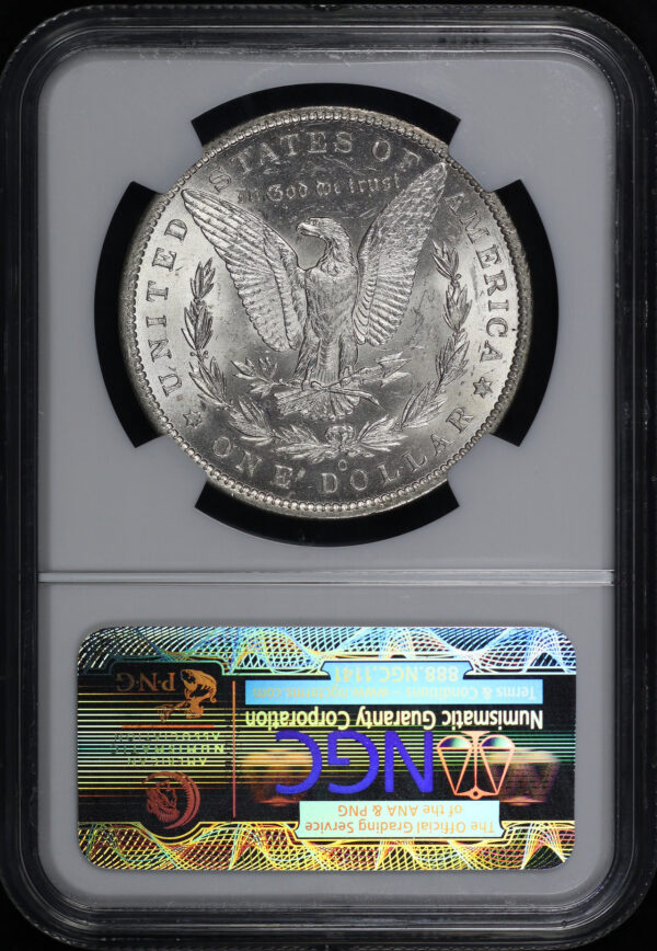 Reverse of this 1887-O Morgan Dollar NGC MS-63