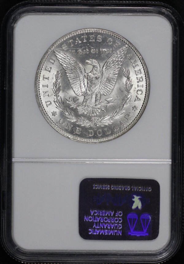 Reverse of this 1887-O Morgan Dollar NGC MS-63