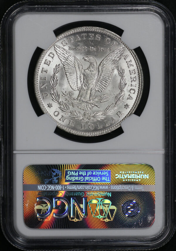 Reverse of this 1887-O Morgan Dollar NGC MS-64