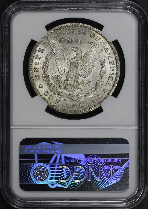 Reverse of this 1887-S Morgan Dollar NGC AU-58