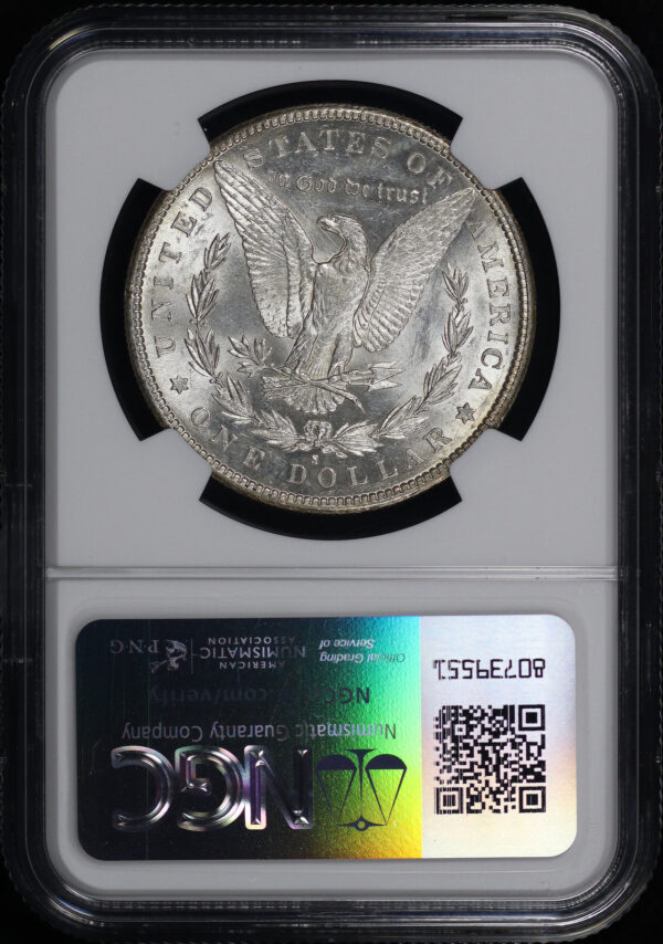 Reverse of this 1887-S Morgan Dollar NGC AU-58