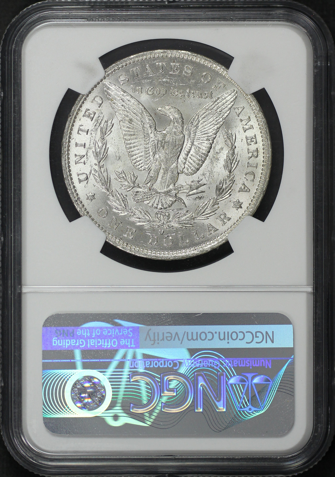 Reverse of this 1888-O Morgan Dollar Great Southern Hoard NGC MS-63