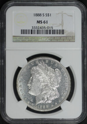 Obverse of this 1888-S Morgan Dollar NGC MS-61