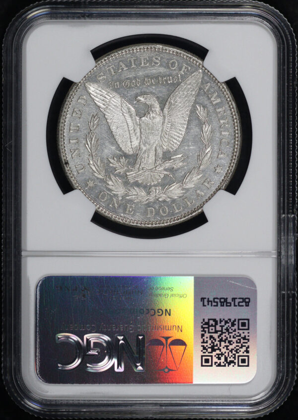 Reverse of this 1889 Morgan Dollar NGC AU-55
