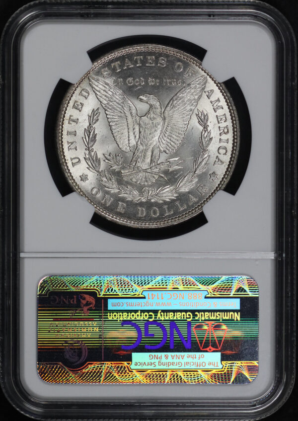 Reverse of this 1889 Morgan Dollar NGC MS-63
