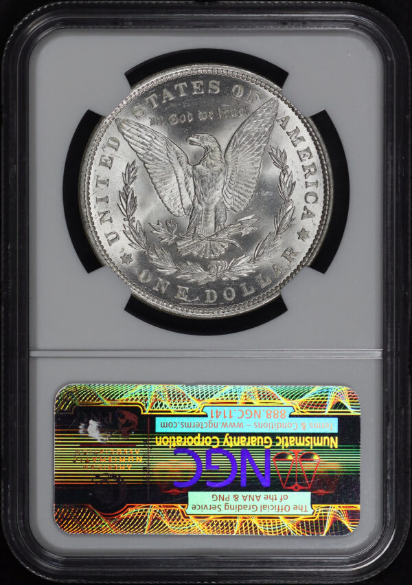 Reverse of this 1889 Morgan Dollar NGC MS-63