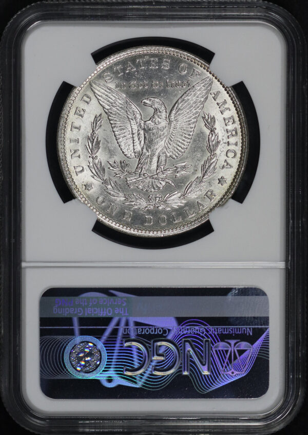 Reverse of this 1889 Morgan Dollar NGC MS-63